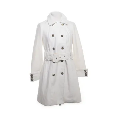 Coat (White) from Rampage Acrylic, Faux fur, Polyester