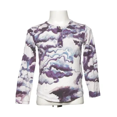 T-shirt à manches longues (Blanc, Violet, Bleu) de Mini Rodini Élasthane, Modal