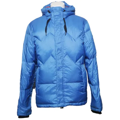 Donsjack (Blauw, Oranje) van Mountain Works Dons, Veer, Polyamide, Polyester