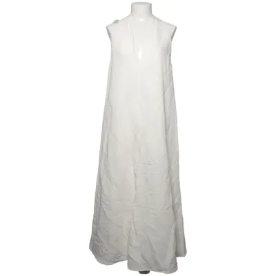 Långklänning (Vit) från Massimo Dutti Linne, Polyester, Viskos