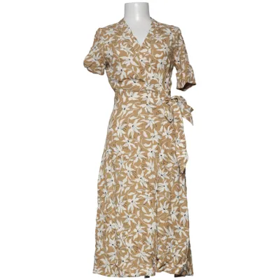 Wrap dress (Brown, White) from Arket Viscose