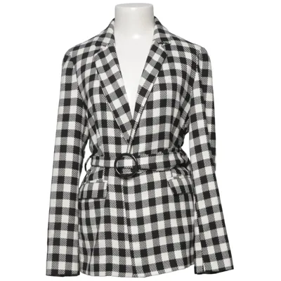 Blazer (Black, White) from Koton Elastane, Polyester, Viscose