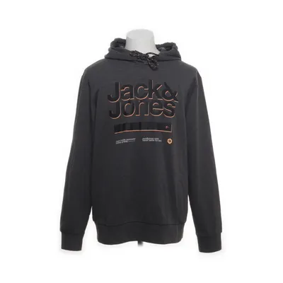 Capuchon sweater (Grijs, Zwart, Oranje) van Jack & Jones Katoen, Polyester