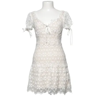 Dress (White, Beige) from Love Triangle Polyester