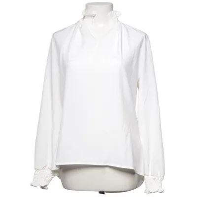 Blouse (White) from Lesara Elastane, Polyester