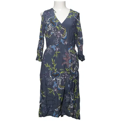 Jurk (Blauw, Meerkleurig) van Oui Polyester, Viscose