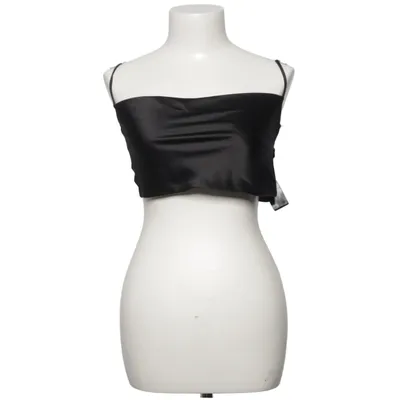 Crop top (Zwart) van Anika Teller x NA-KD Elastaan, Polyester