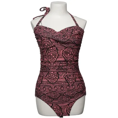 Badpak (Zwart, Roze) van Beach Wave Elastaan, Polyamide
