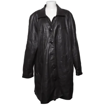 Veste longue en cuir (Gris) de Barisal Cuir
