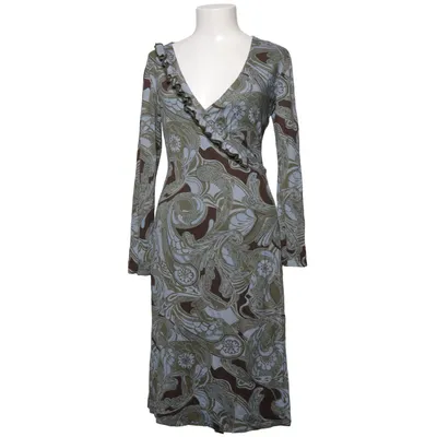 Omlottklänning (Blå, Brun, Flerfärgad) från Hallum Elastan, Viskos