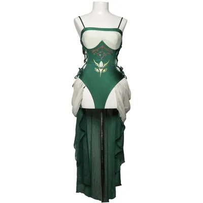 Maskeradkläder (Grön, Vit) från Haikyuu Elastan, Polyester
