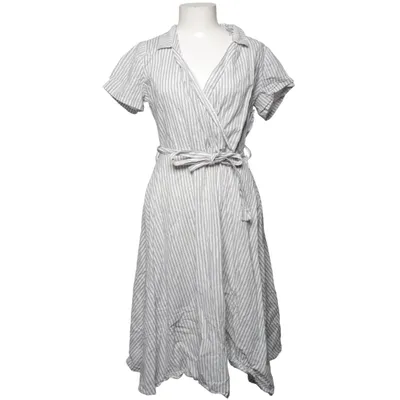 Wrap dress (White, Blue) from Think!
