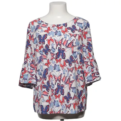 Blus (Vit, Blå, Röd) från CF Polyester, Viskos