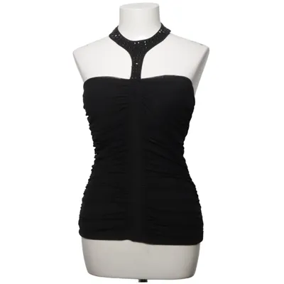 Haltertop (Zwart) van Koucla Katoen, Polyester