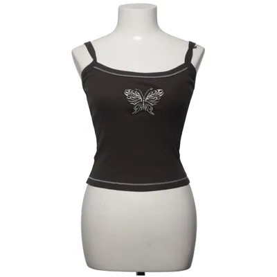 Crop top (Gray) from Fashion Nova Cotton