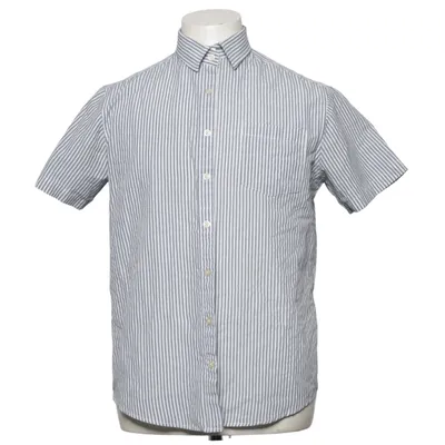 Short sleeve shirt (Blue, White) from DeFacto