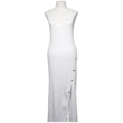 Robe longue (Blanc) de Zara Knit Nylon, Viscose