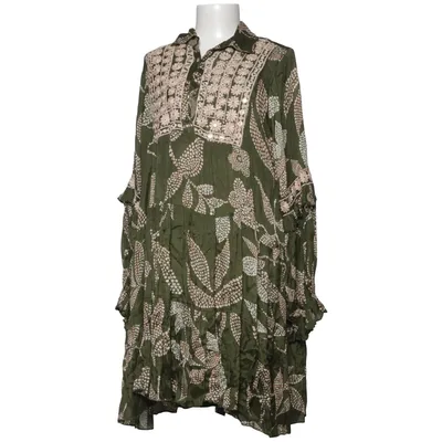 Dress (Green, Beige) from Miss June Viscose