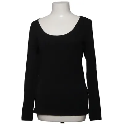 T-shirt à manches longues (Noir) de H&M Coton, Élasthane