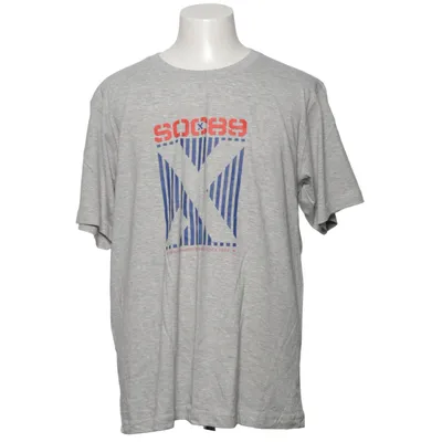 T-shirt (Grå, Blå, Rød) fra SOC Bomuld, Viscose