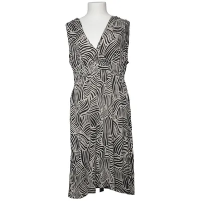 Kleid (Schwarz, Weiß) von Loft Elasthan, Viskose