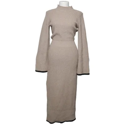 Maxikjole (Beige, Sort) fra Adoore Akryl, Bomuld, Polyester