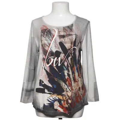Långärmad t-shirt (Grå, Flerfärgad) från Elton Elastan, Viskos