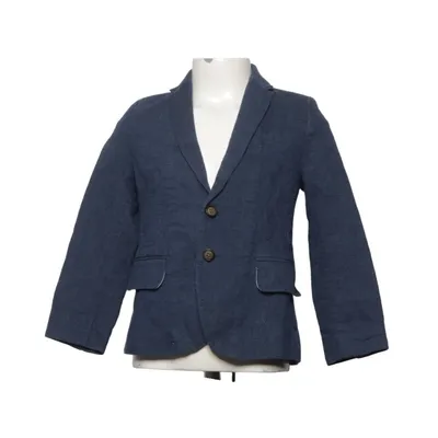 Blazer (Blue) from H&M Cotton, Linen, Polyester