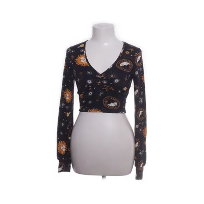 Crop top (Blå, Beige, Flerfärgad) från Urban Outfitters Viskos, Elastan