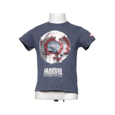 T-shirt (Blå, Röd, Vit) från Marvel Comics Bomull, Polyester