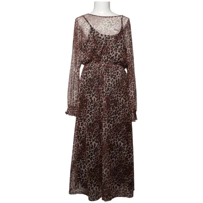 Maxi jurk (Bruin, Zwart) van Ellos Elastaan, Polyester