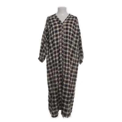 Dress (Beige, Black) from J&L Paris Polyester, Viscose