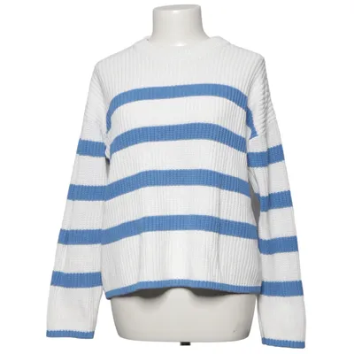 Sweater (Hvid, Blå) fra Selected Femme Akryl, Bomuld