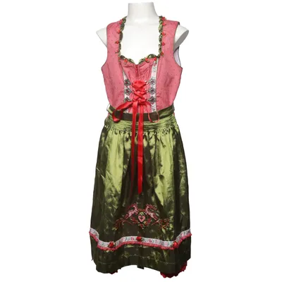 Dirndl (Green, Pink, Multicolored) from Krüger Madl Cotton, Polyester