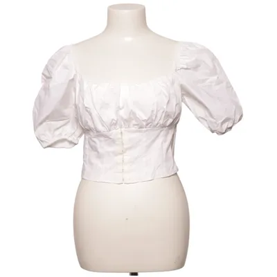 Crop top (Blanc) de Bershka Coton
