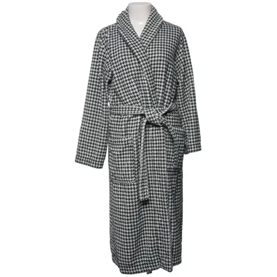 Bathrobe (Black, White) from Pellevävare Cotton