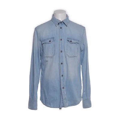 Denim blouse (Blauw) van Nudie Jeans Organisch katoen