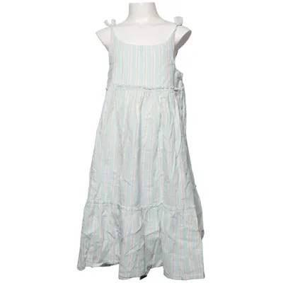 Robe (Vert, Blanc) de Vertbaudet Coton, Lin, Fibre métallique