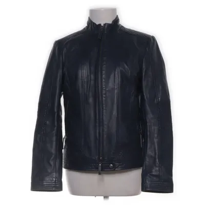 Veste en cuir (Bleu) de Rick Cardona Cuir, Polyester