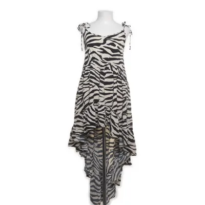 Halternek jurk (Zwart, Wit) van BSL Viscose
