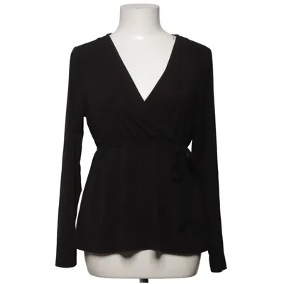 Wikkelblouse (Zwart) van Happy Holly Elastaan, Polyester