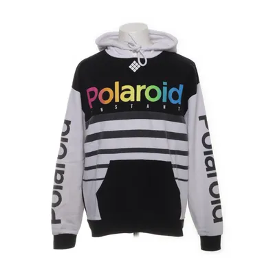 Huvtröja (Svart, Vit, Flerfärgad) från Polaroid Bomull, Polyester