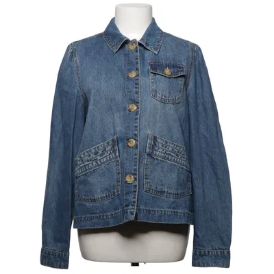 Denim jacket (Blue) from Curve Appeal Cotton