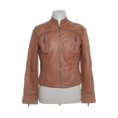 Läderjacka (Brun) från Zipcode By Marciano Polyester, Skinn