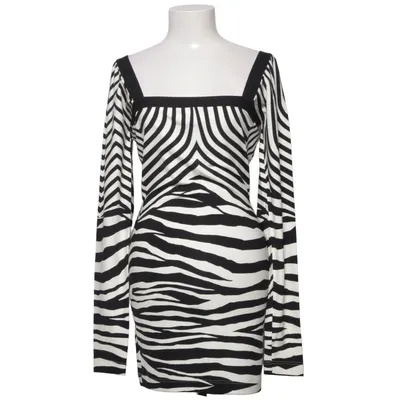 Kjole (Sort, Hvid) fra Just Cavalli Elastan, Viscose