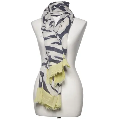 Scarf (White, Yellow, Blue) from Mat de Misaine Cotton