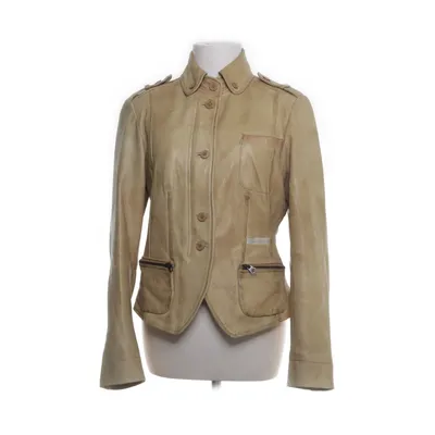 Læderjakke (Beige) fra Campus by Marc O'Polo Læder, Bomuld, Polyester
