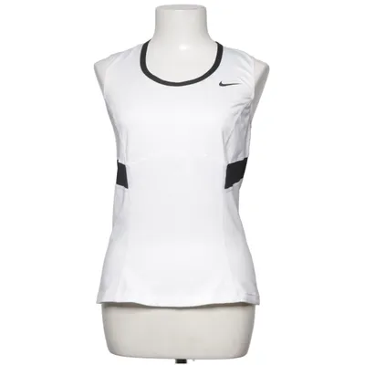 Débardeur de sport (Blanc, Noir) de Nike Tennis Élasthane, Polyester