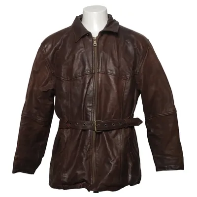 Veste en cuir (Marron) de Biker Cuir, Polyester