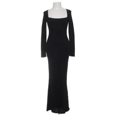 Robe longue (Noir) de Gina Tricot Élasthane, Fibre métallique, Polyamide